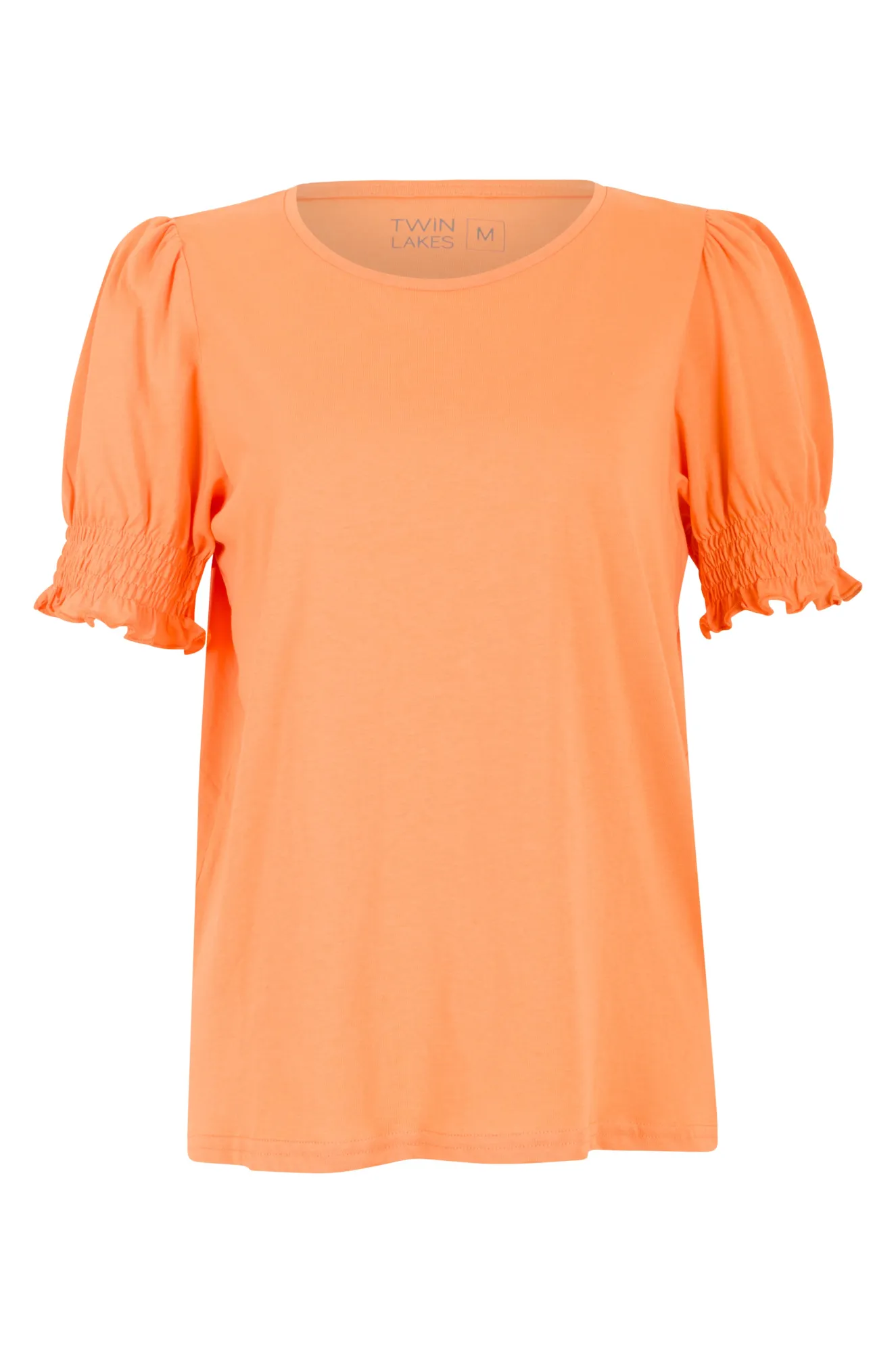 100% Cotton puff sleeve T-Shirt | TANGERINE | 6003YY