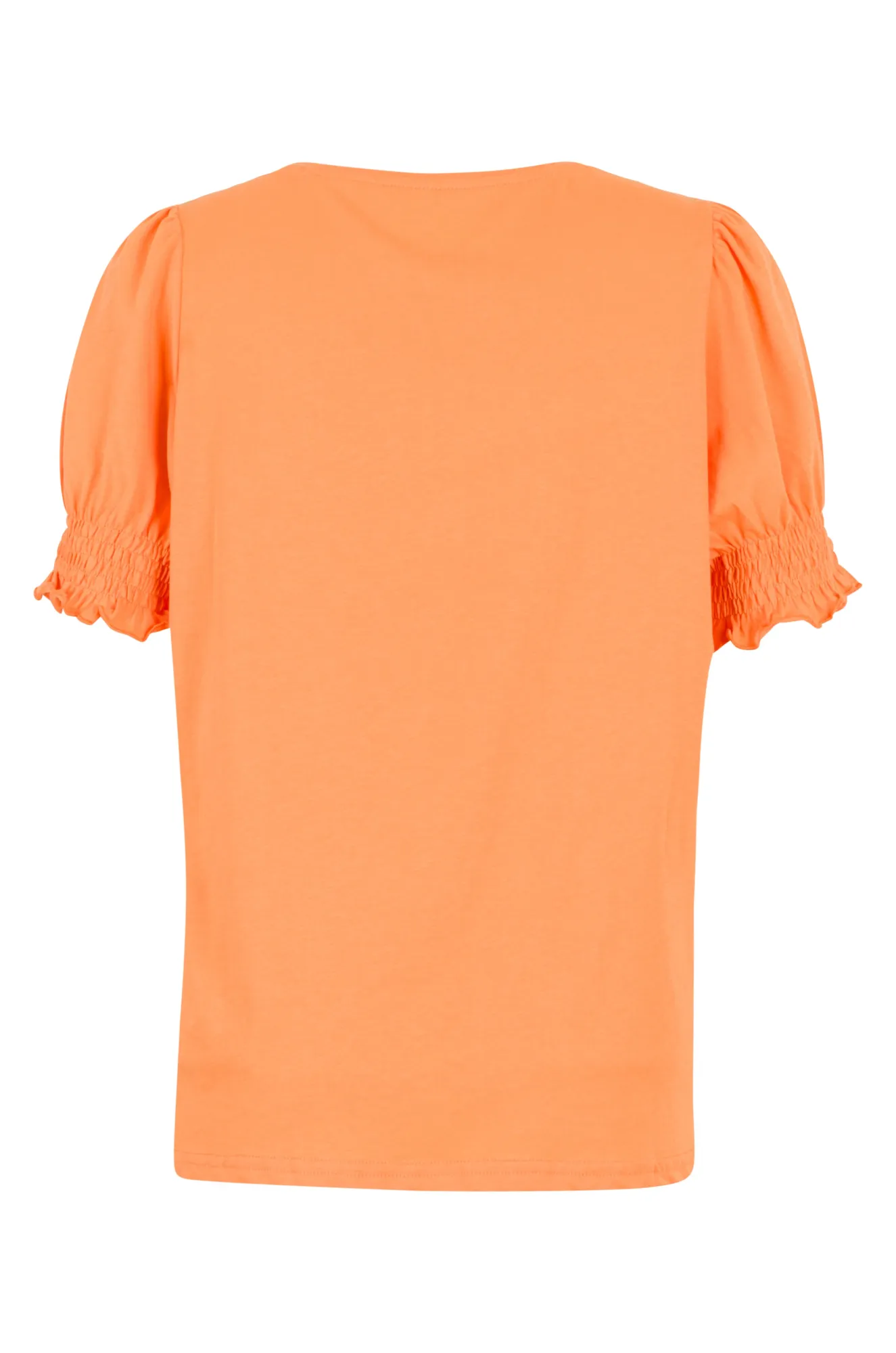 100% Cotton puff sleeve T-Shirt | TANGERINE | 6003YY