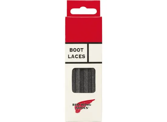 122cm/48" Flat Waxed Laces Black, Item no. 97155