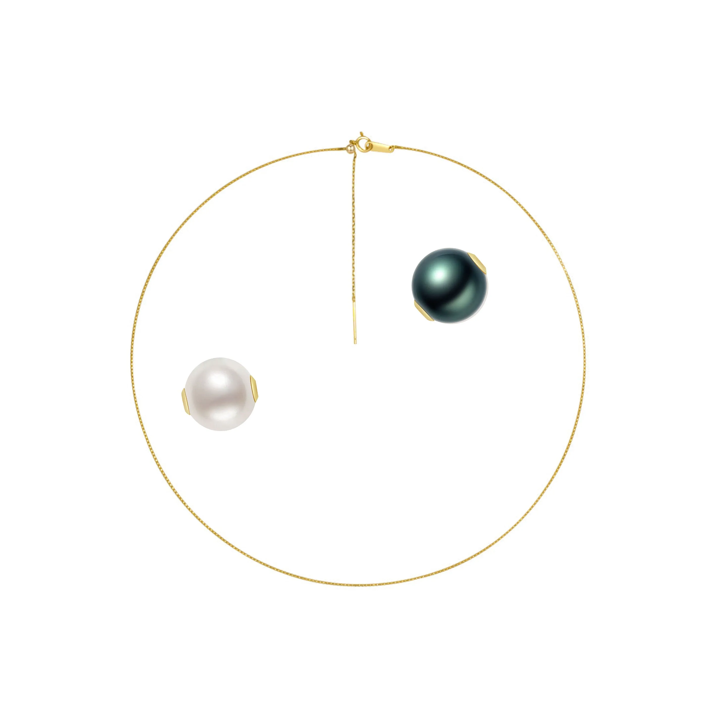 18K Interchangeable Pearl Necklace KN00049 | Possibilities