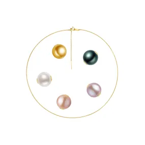 18K Interchangeable Pearl Necklace KN00049 | Possibilities