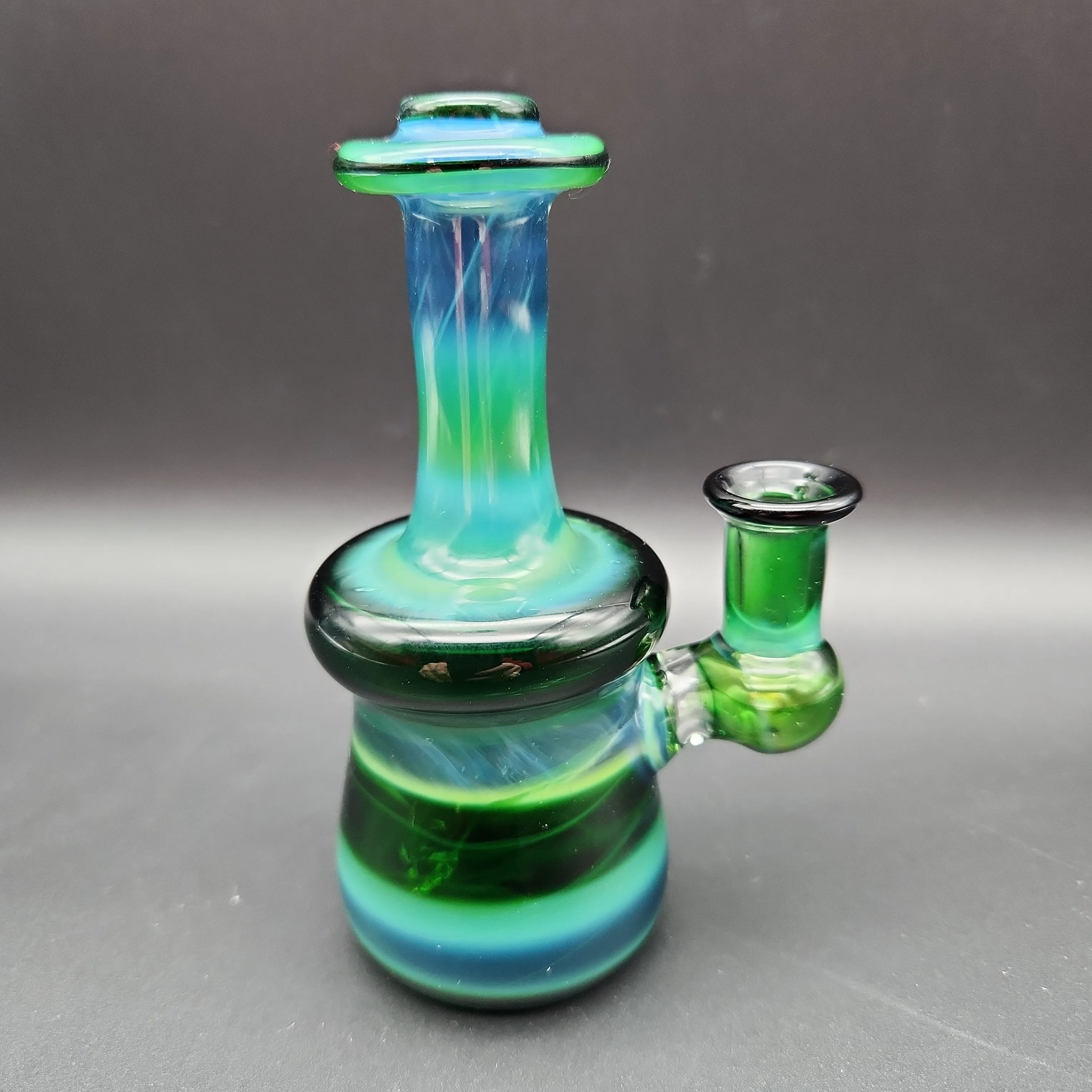 4.75 Electric Green Jammer Mini Beaker - by SlynxxGlass