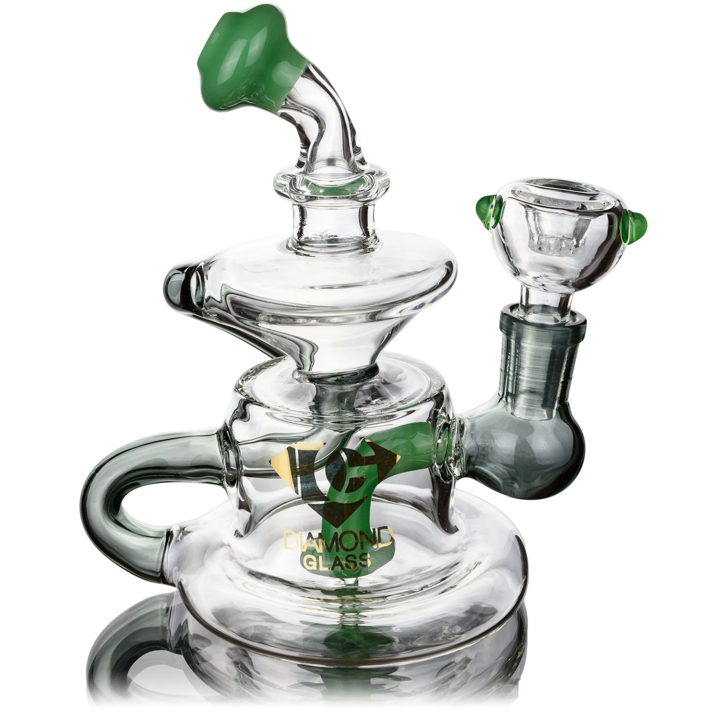 6 Showerhead Recycler, by Diamond Glass (free banger included)