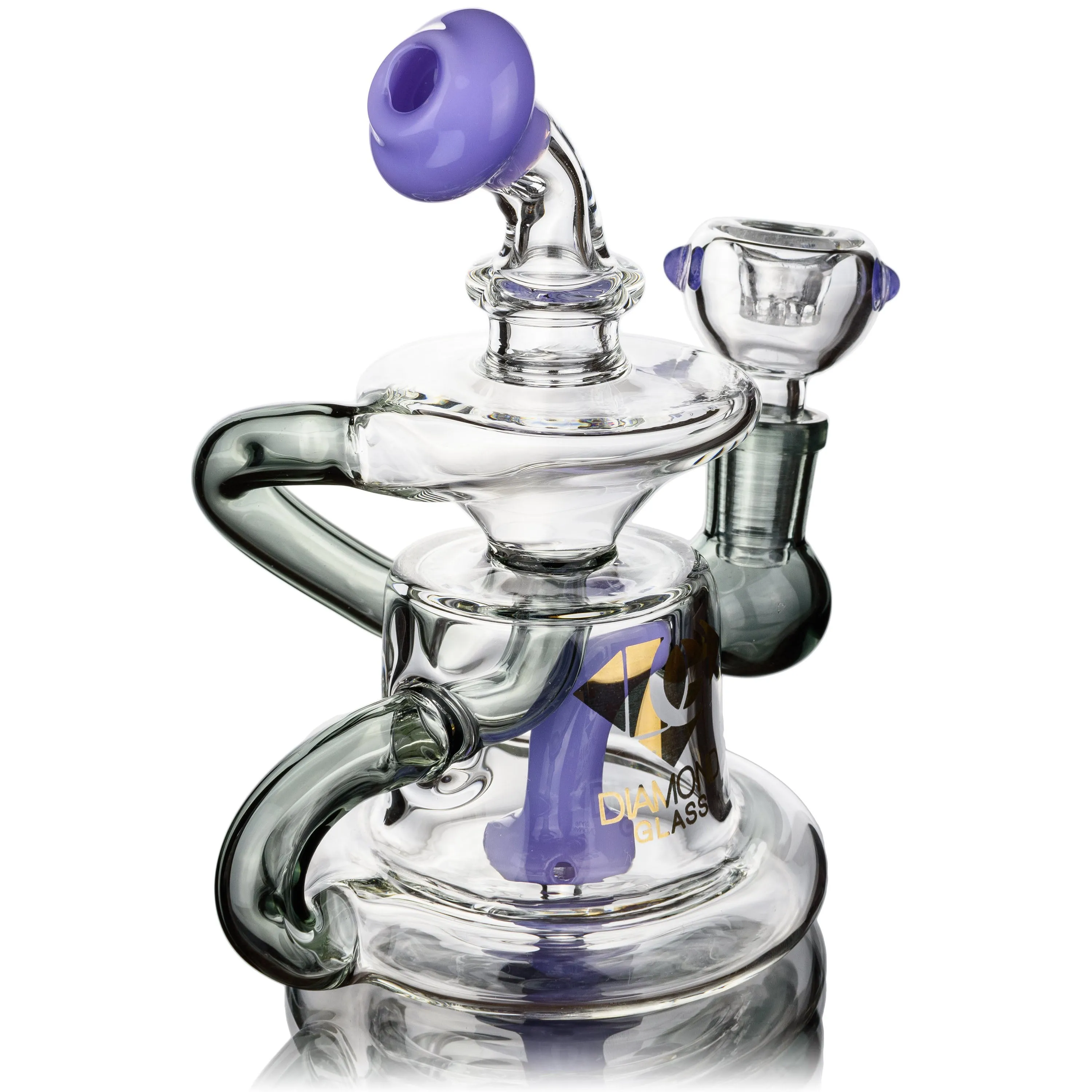 6 Showerhead Recycler, by Diamond Glass (free banger included)