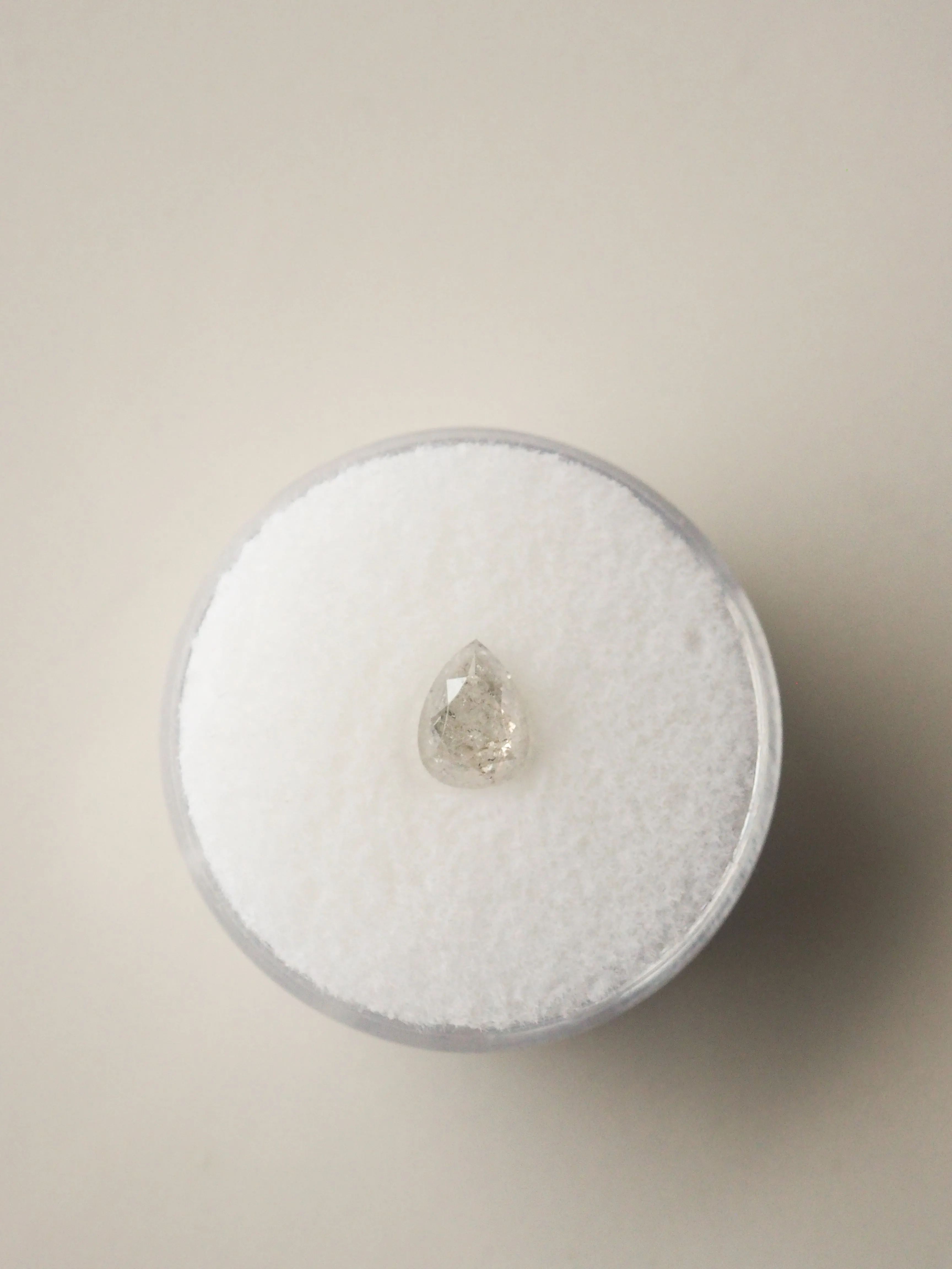 .68 CT PEAR ROSE CUT DIAMOND