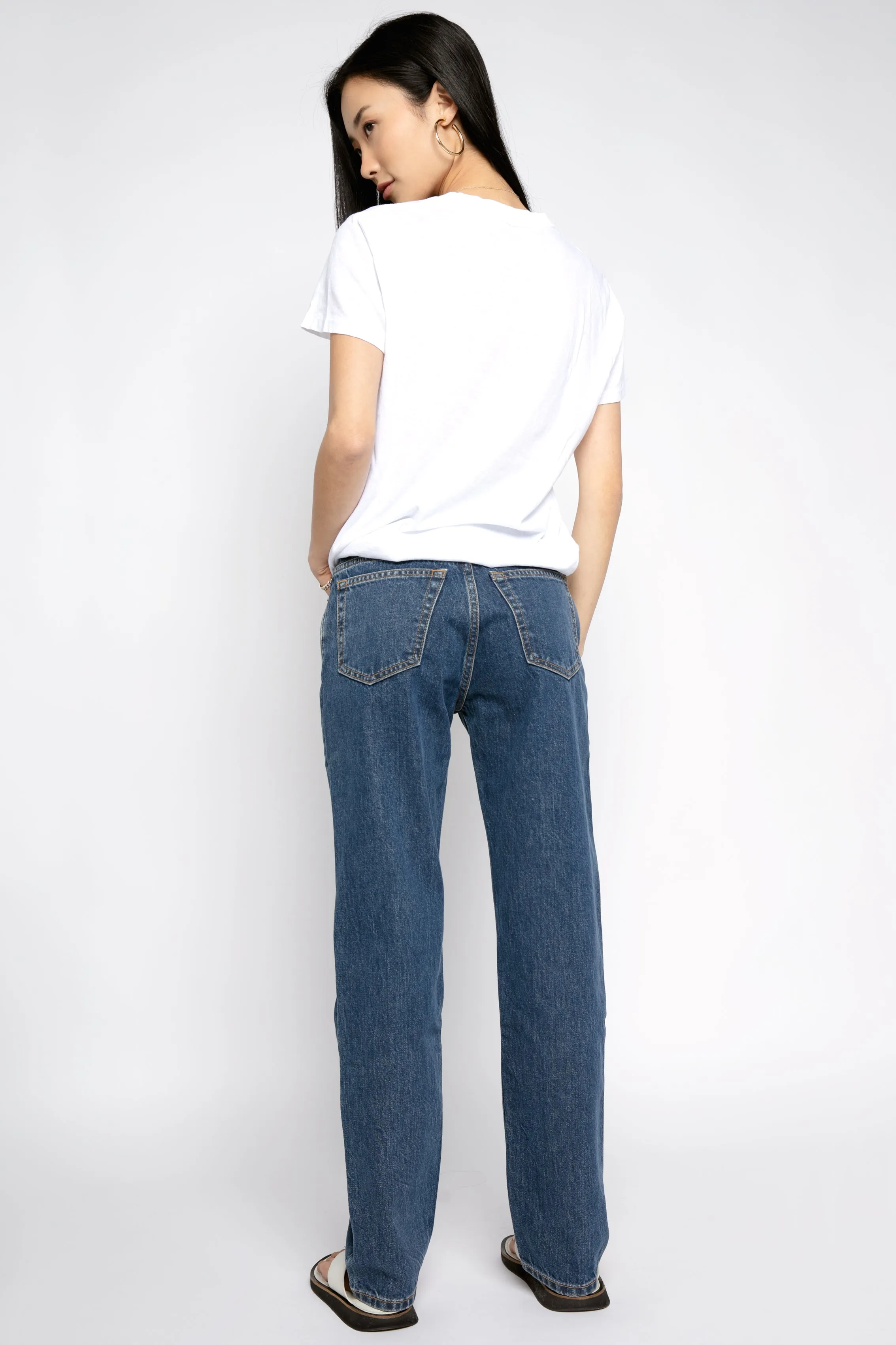 70s Straight Jean in Rustic Indigo