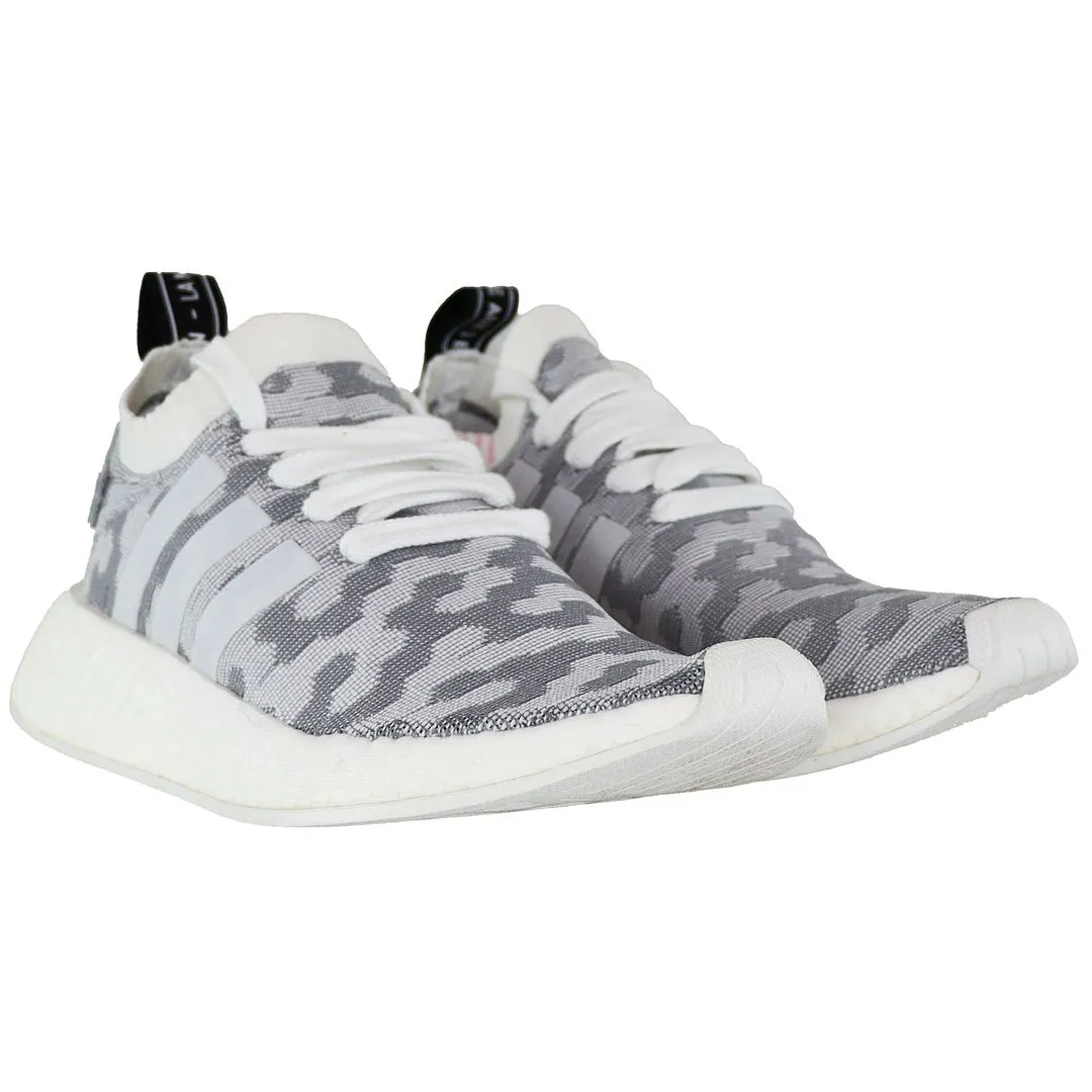 Adidas NMD_R2 Primeknit Womens Grey Running Trainers