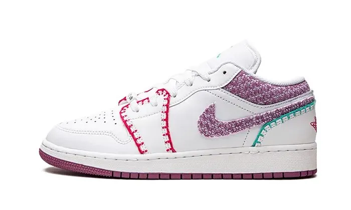 Air Jordan 1 Low White Light Bordeaux