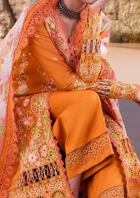 Akbar Aslam Calla Lily Pakistani Luxury Lawn Dress