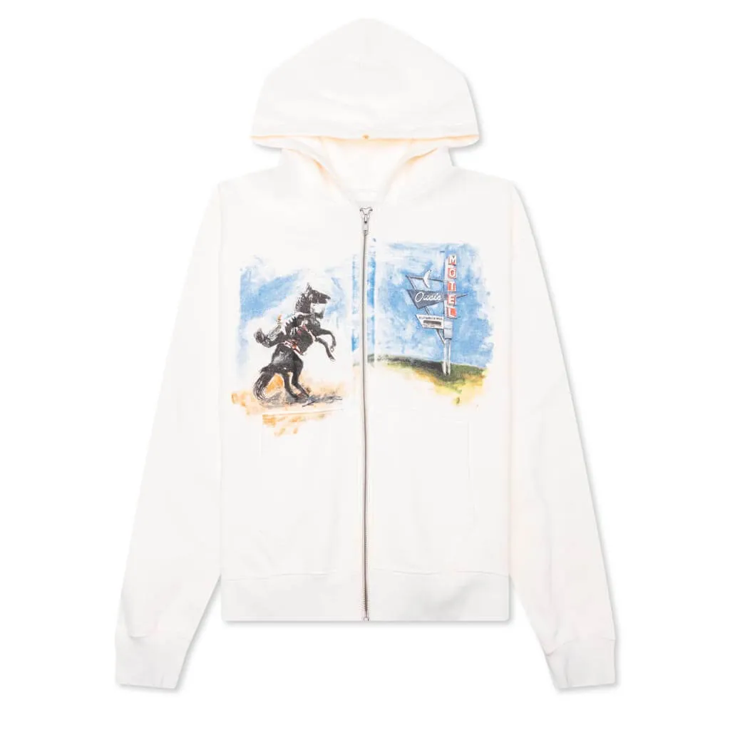 As Time Goes By Hooded Sweatshirt - Bone