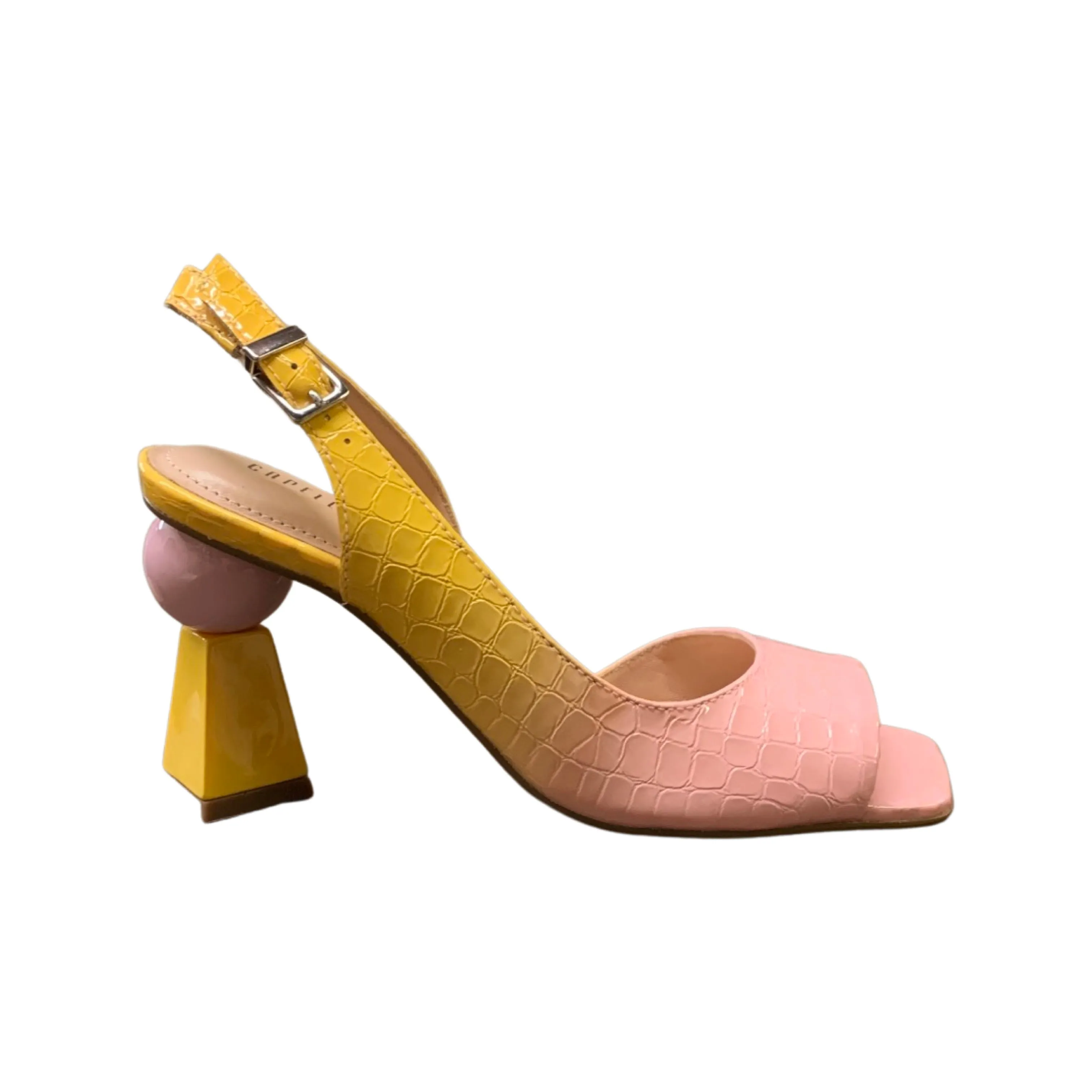 Ava Pink/Yellow Sling Back Sandal