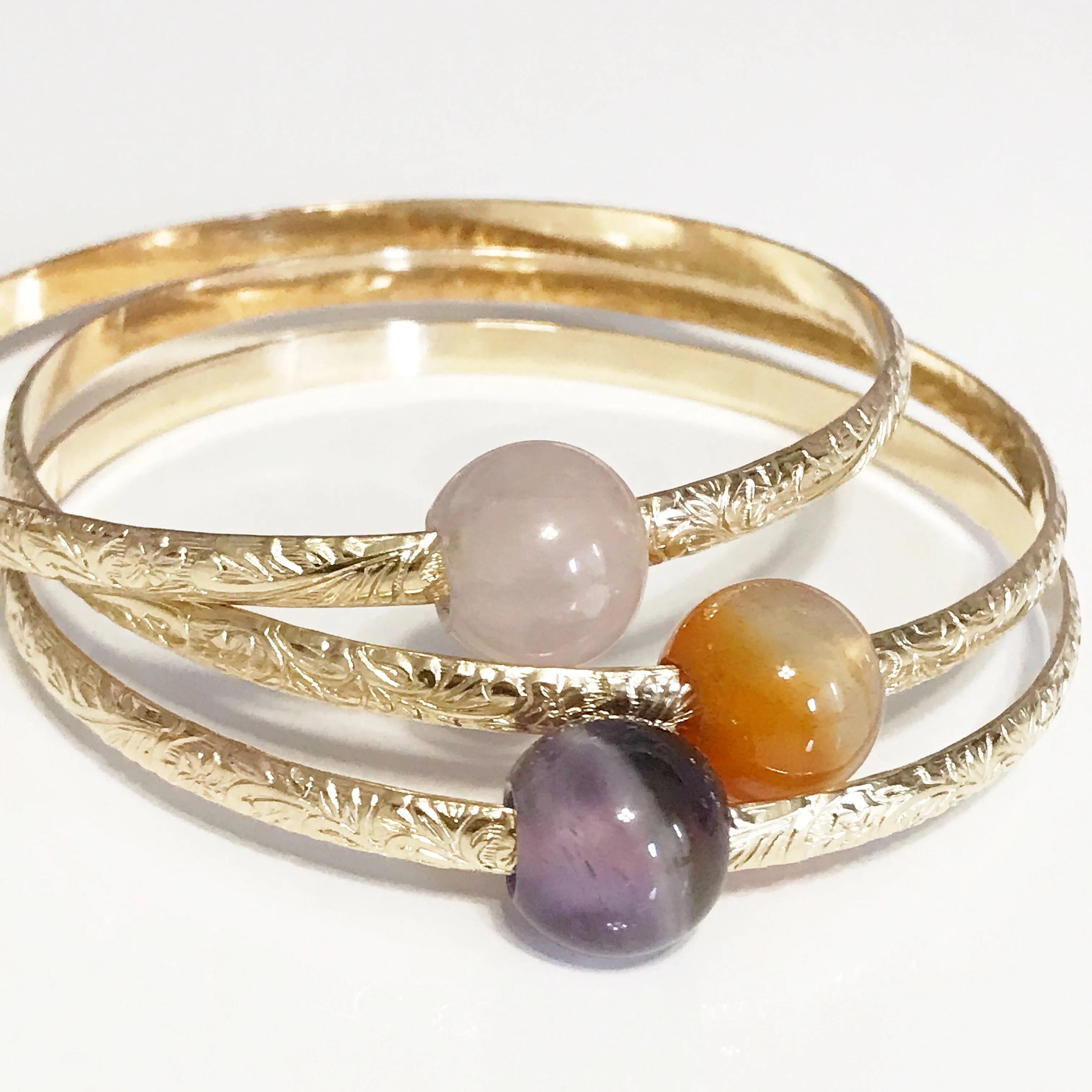 Bangle ALII - gemstones (B352)