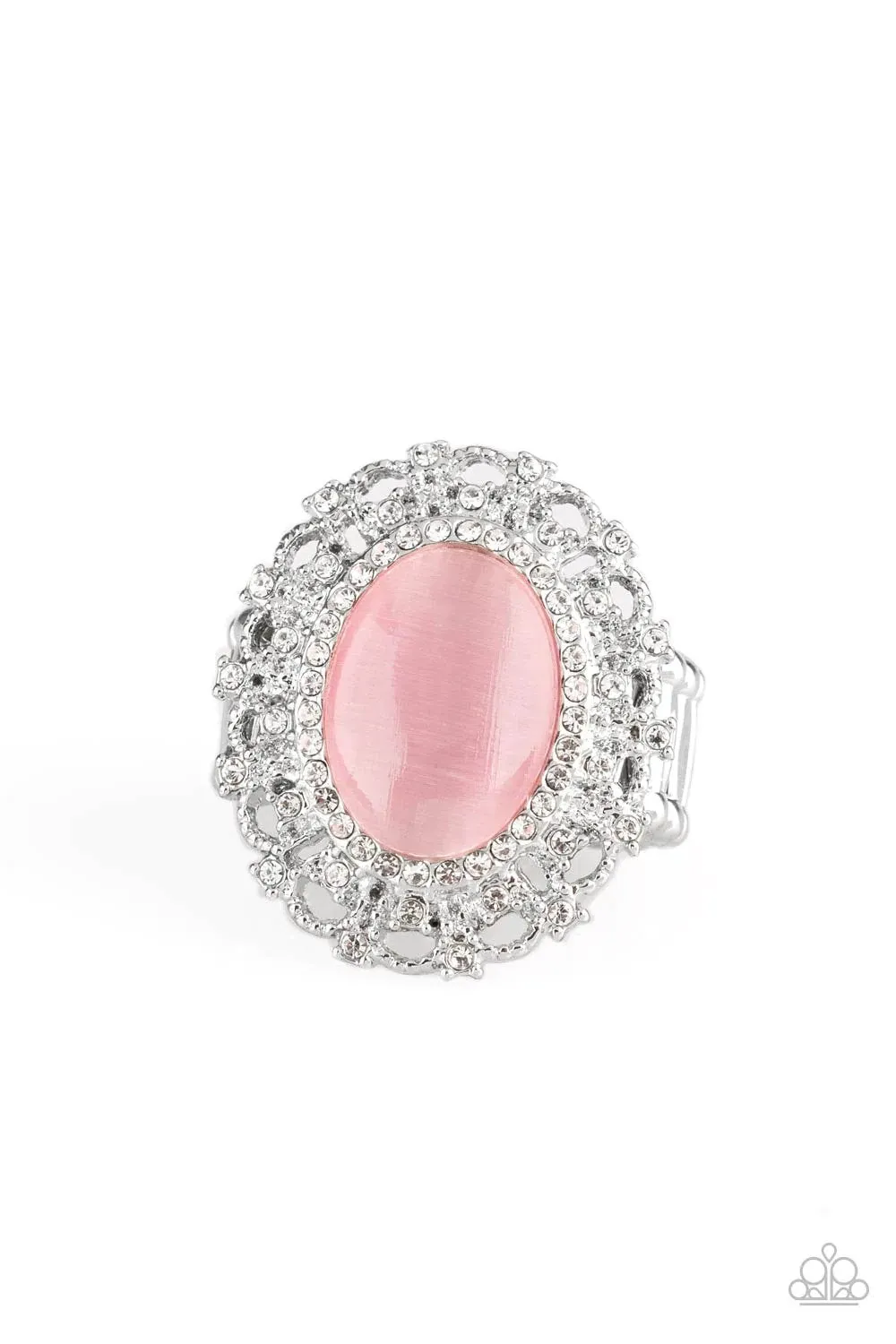 BAROQUE The Spell Pink Moonstone Ring - Paparazzi Accessories