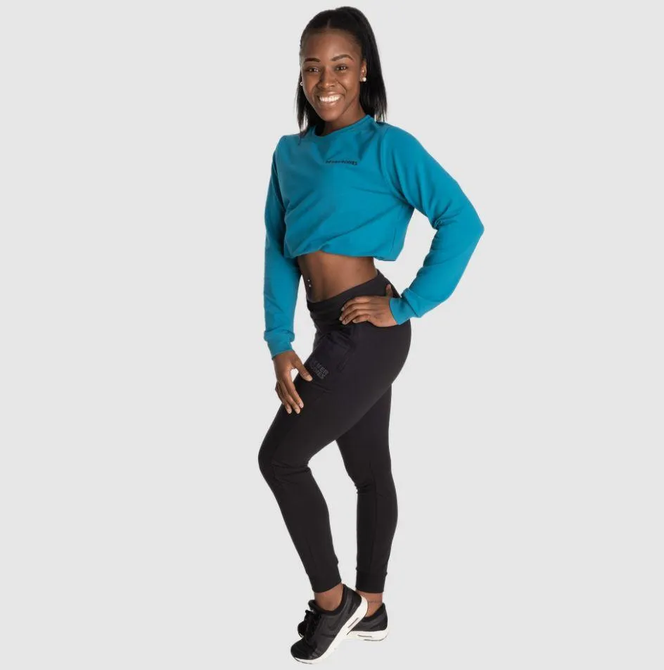 Better Bodies Empire Cropped Crew - Dark Turquoise