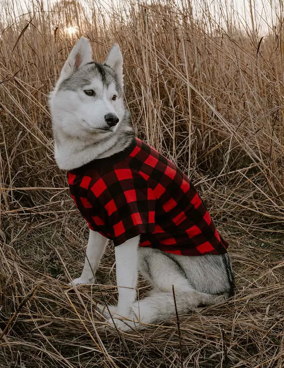 Big Dog Red & Black Plaid Pajamas