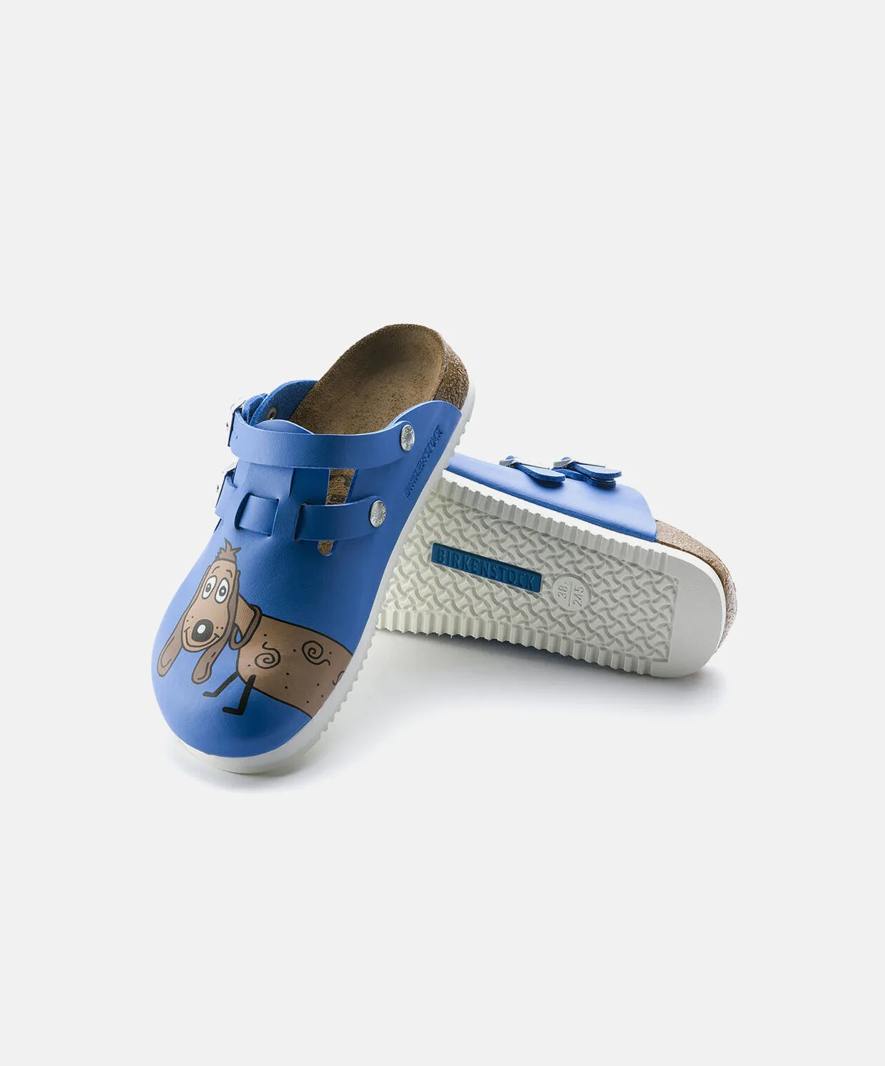 Birkenstock Birkis Kay Birko-Flor Dog Blue Supergrip Clogs