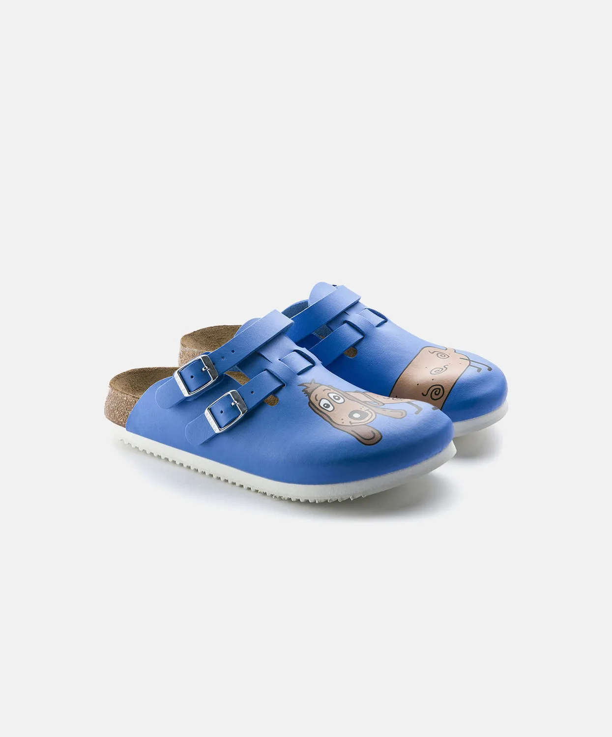 Birkenstock Birkis Kay Birko-Flor Dog Blue Supergrip Clogs