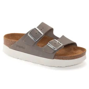 Birkenstock Women's Arizona Platform Nubuck Leather (Dove Grey)