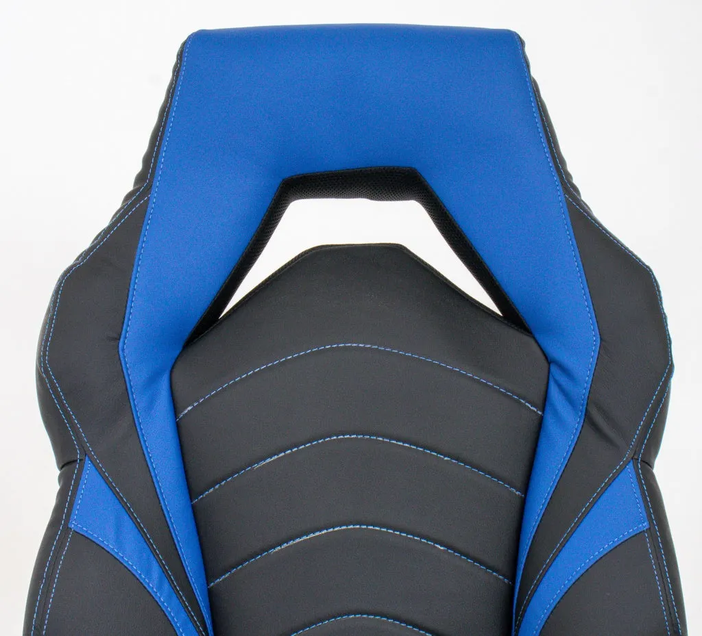 Black & Blue Extra Wide Gamer Chair Desk Chair