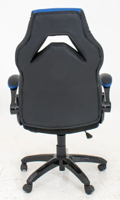 Black & Blue Extra Wide Gamer Chair Desk Chair