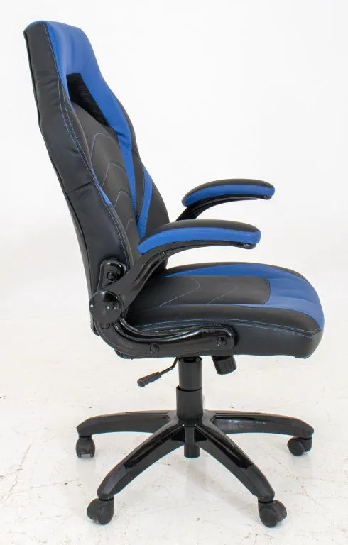 Black & Blue Extra Wide Gamer Chair Desk Chair