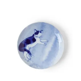 Blue Cat Relaxing Plate