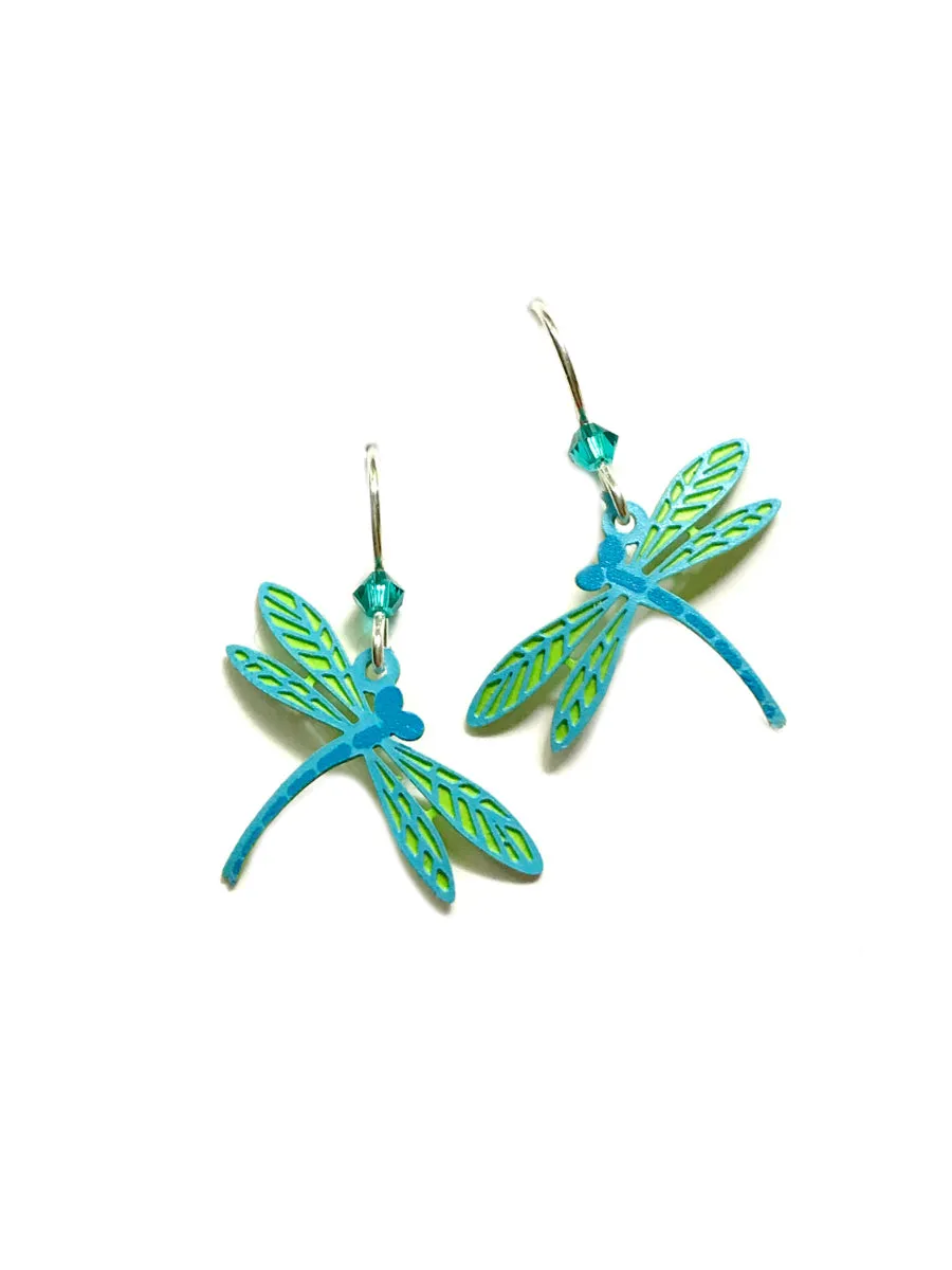 Blue Dragonfly Dangles by Sienna Sky