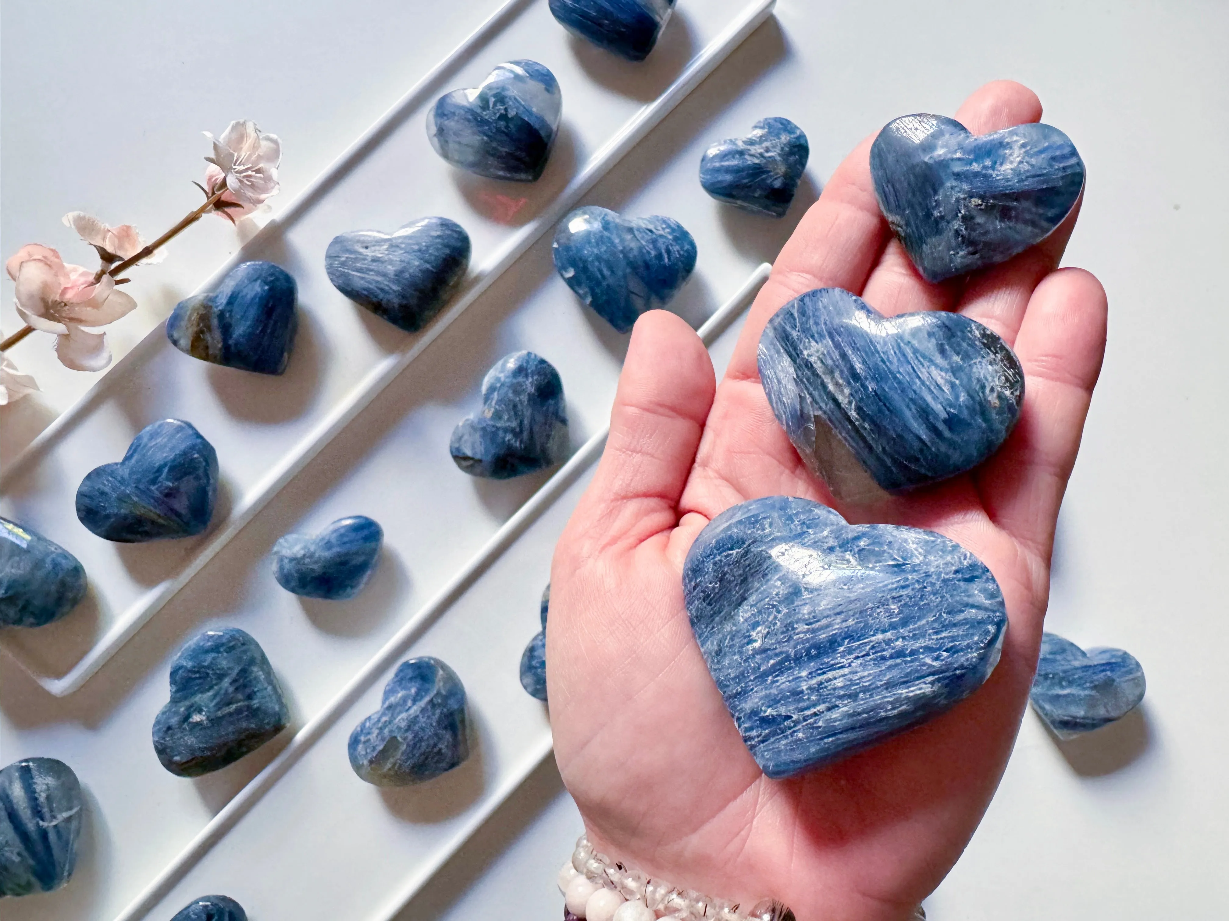 Blue Kyanite Heart || Brazil