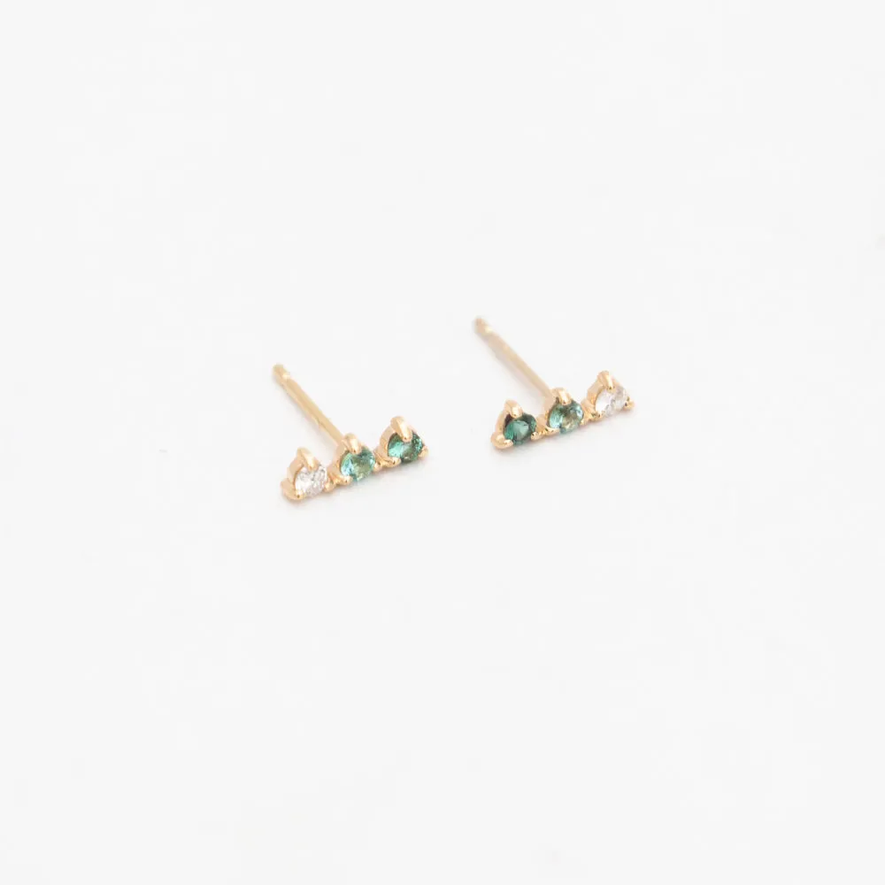 Botany Gradient Three-Step Earrings