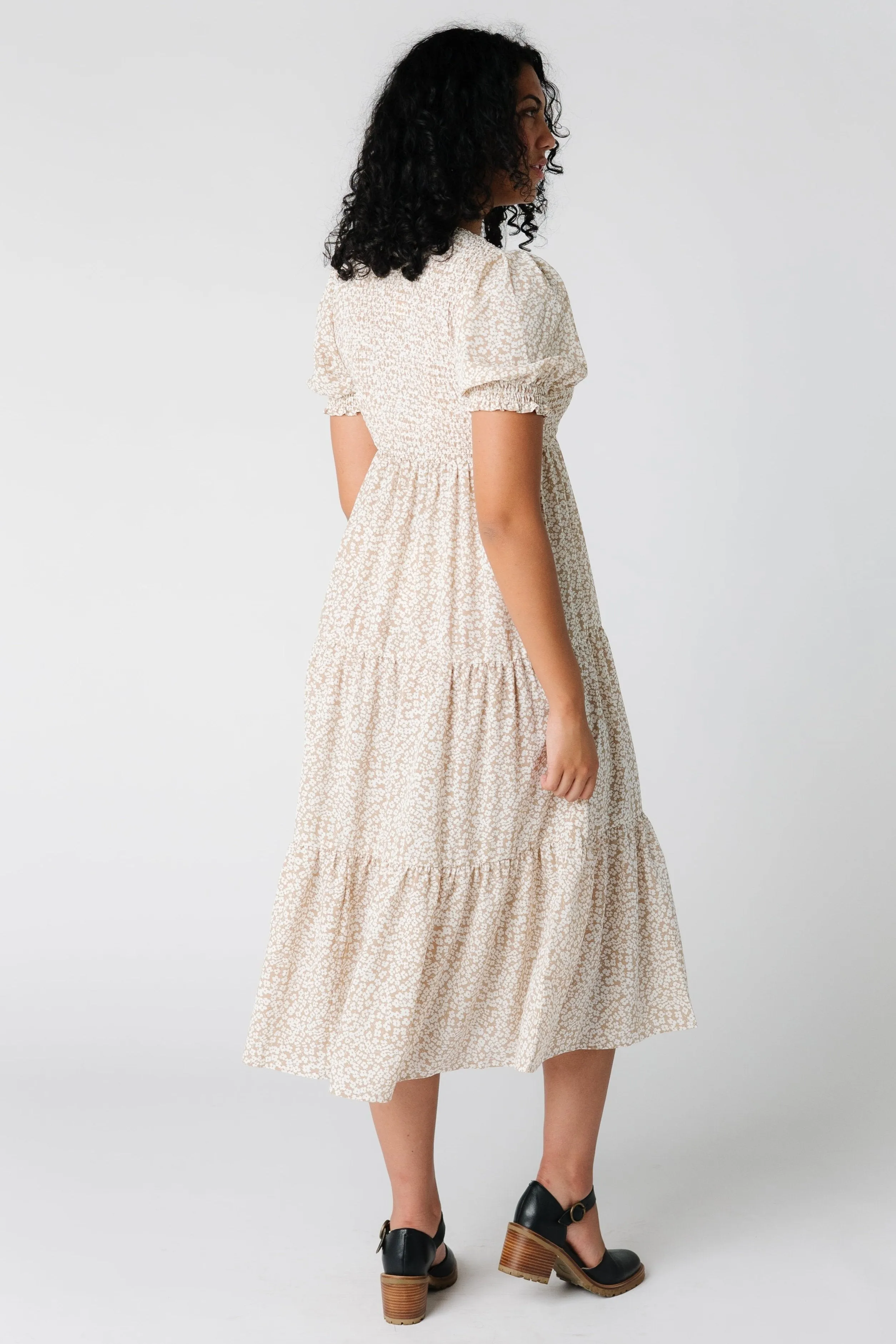 Brass & Roe Gazing Smocked Dress