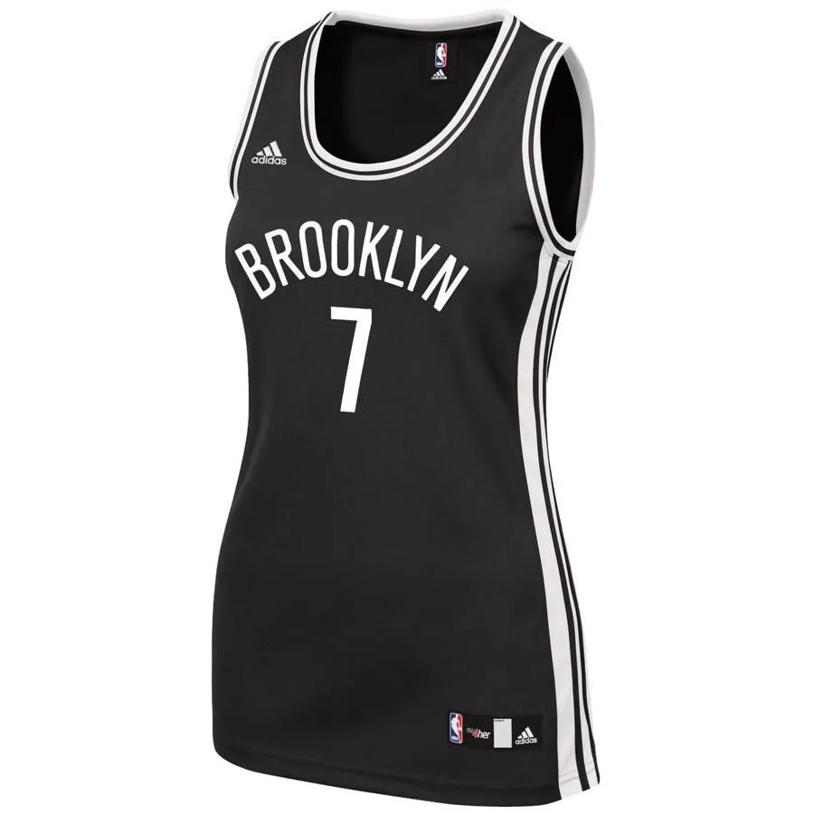 Brooklyn Nets Jeremy Lin Adidas Replica Road Jersey Womens - Black | Ireland B9661X9