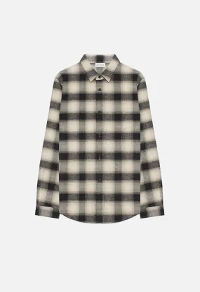 Brushed Flannel Button Up / Bone