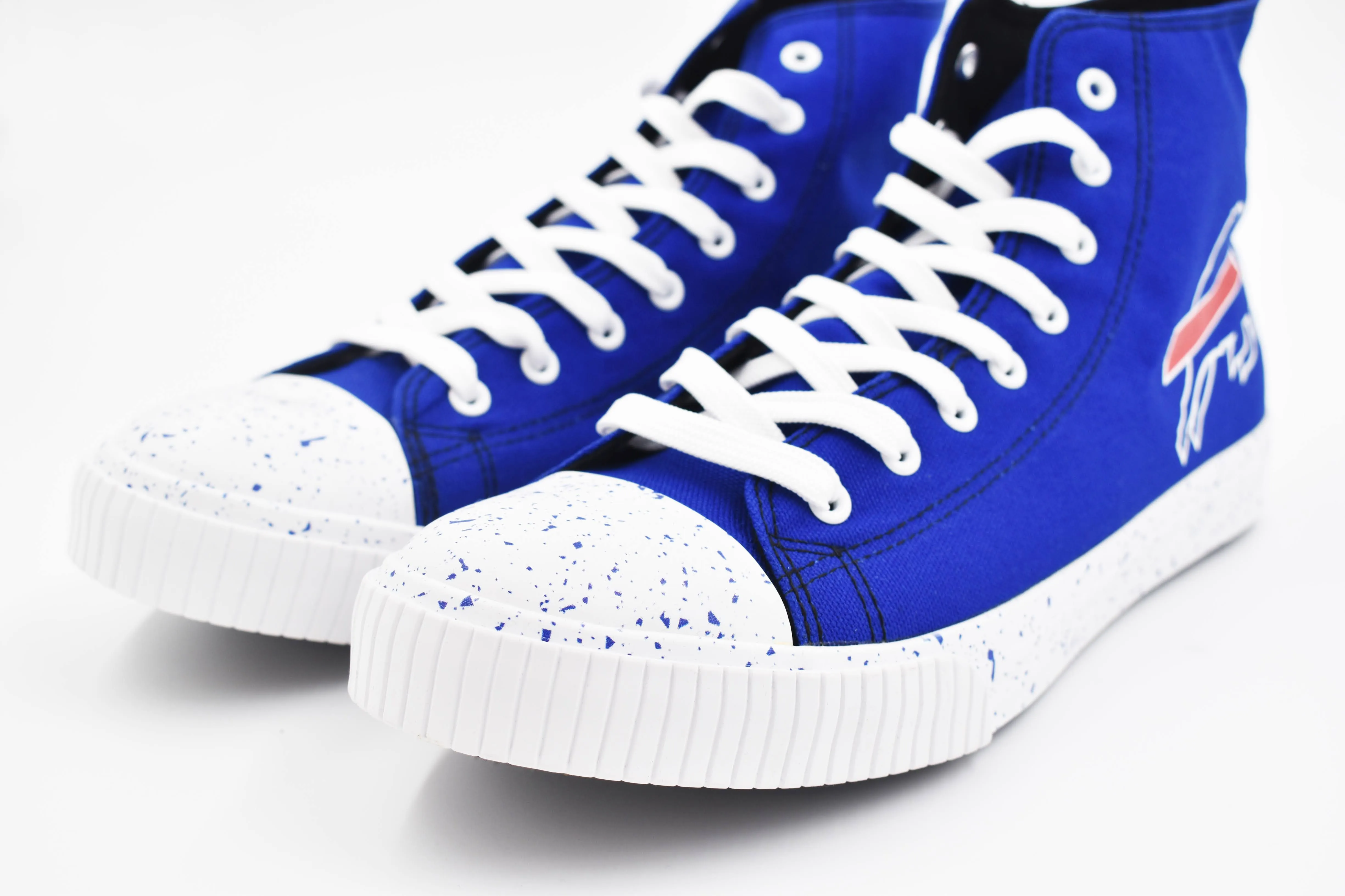 Buffalo Bills Men's Royal Blue High Top Canvas Sneaker