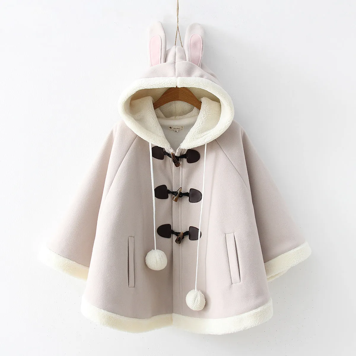 Bunny Ear Hoodie Cloak AD12126