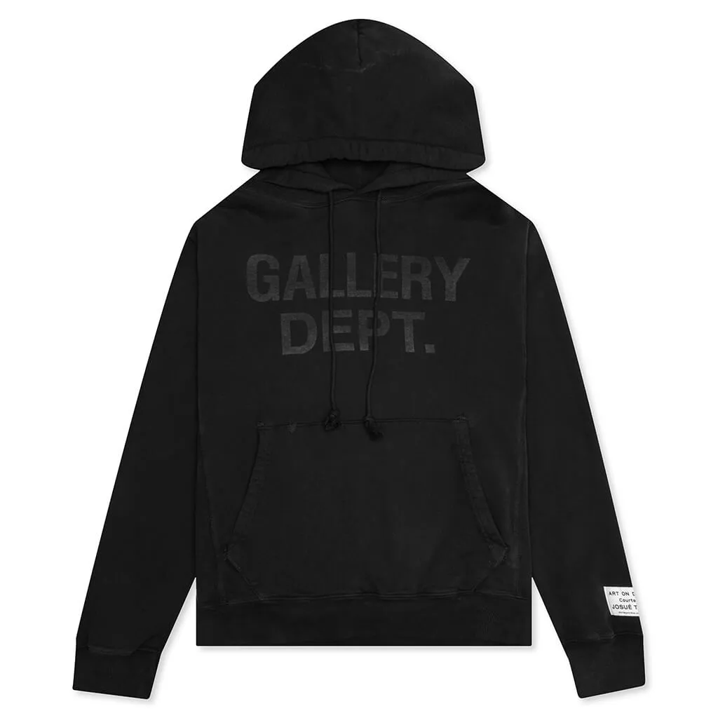 Center Logo Hoodie - Black