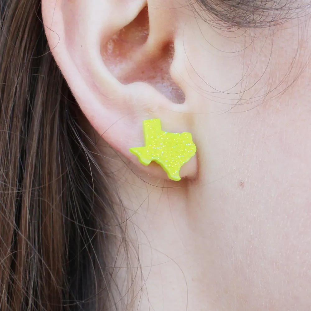 Chartreuse Green Texas Earrings