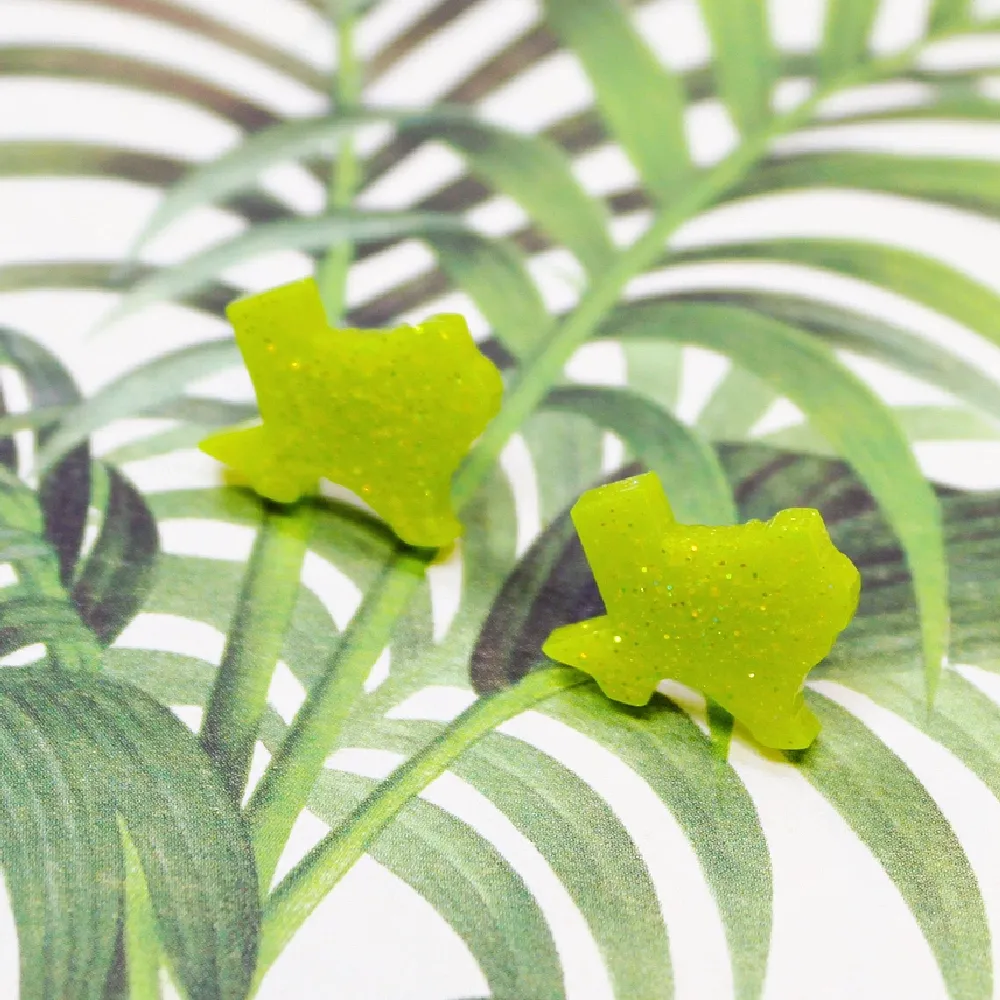 Chartreuse Green Texas Earrings