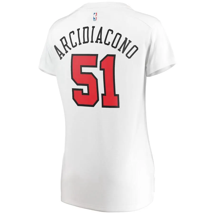 Chicago Bulls Ryan Arcidiacono Fanatics Branded Fast Break Player Team Association Jersey Womens - White | Ireland H5589C8