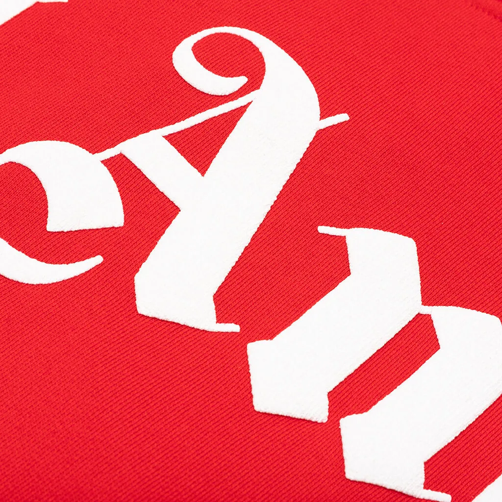 Classic Logo Over Hoodie - Red/White