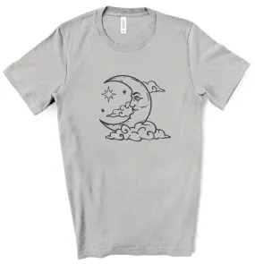 Clouds and Moon Tee