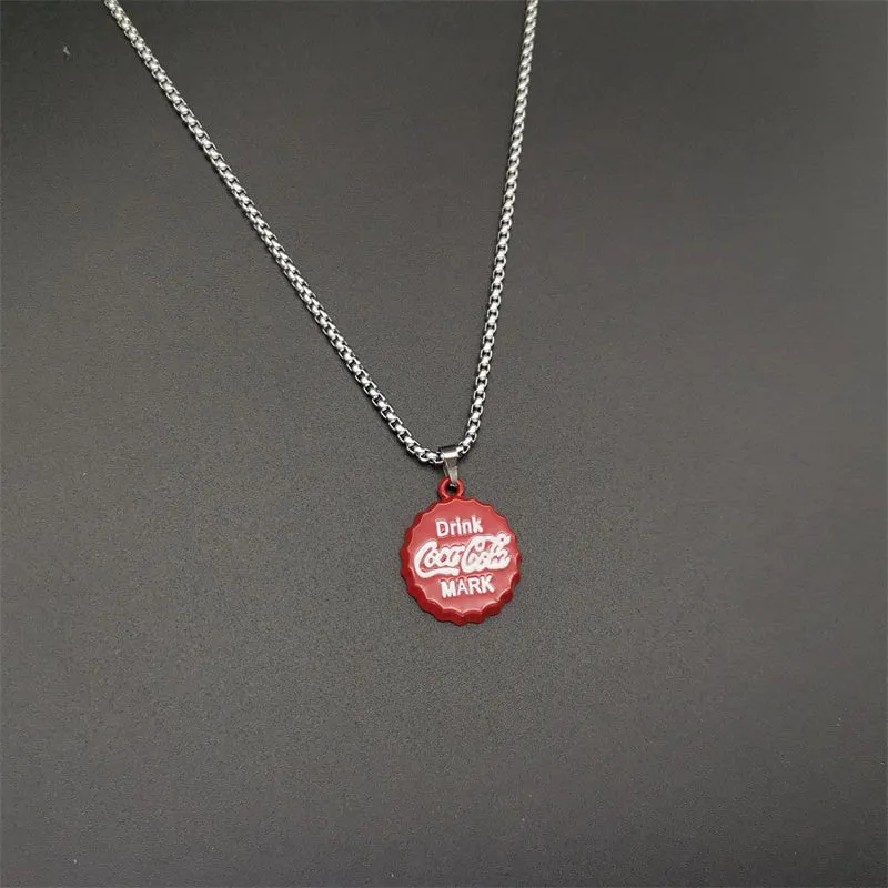 Coke can bottle cap pendant（Free Shipping）