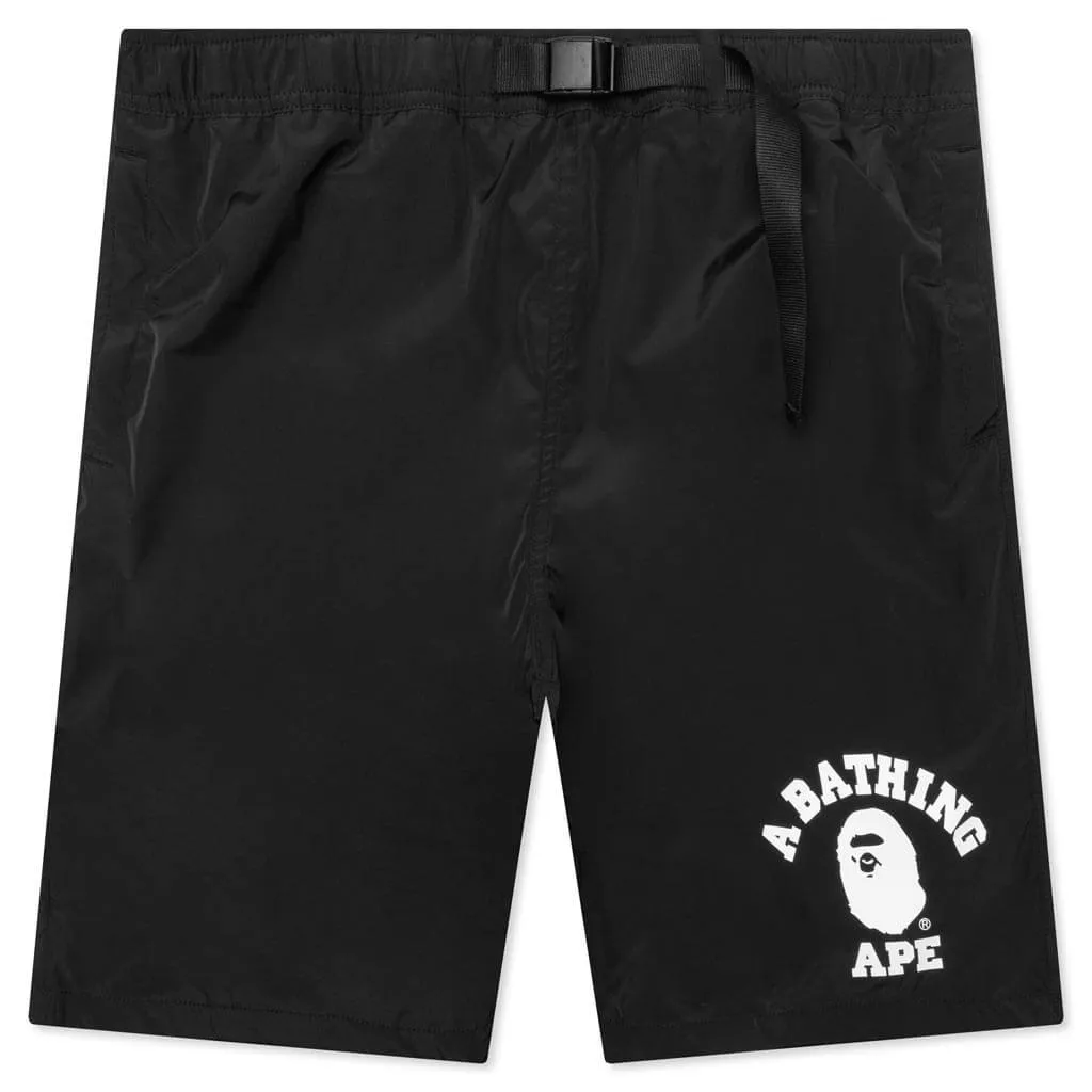 College Beach Shorts - Black