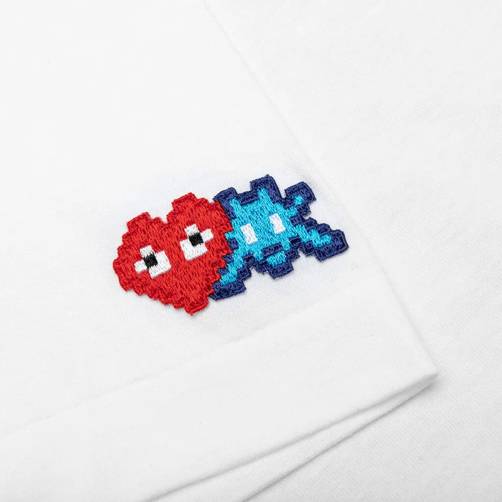 Comme des Garcons PLAY x the Artist Invader Women's S/S Tee - White