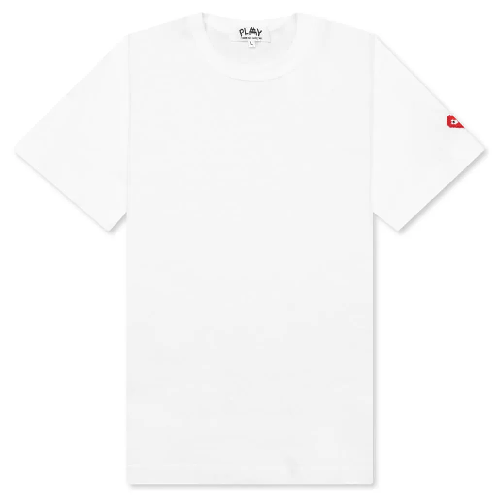 Comme des Garcons PLAY x the Artist Invader Women's S/S Tee - White