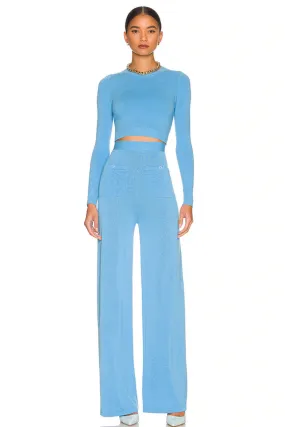 Cornflower Blue Gloss Lounge Pants