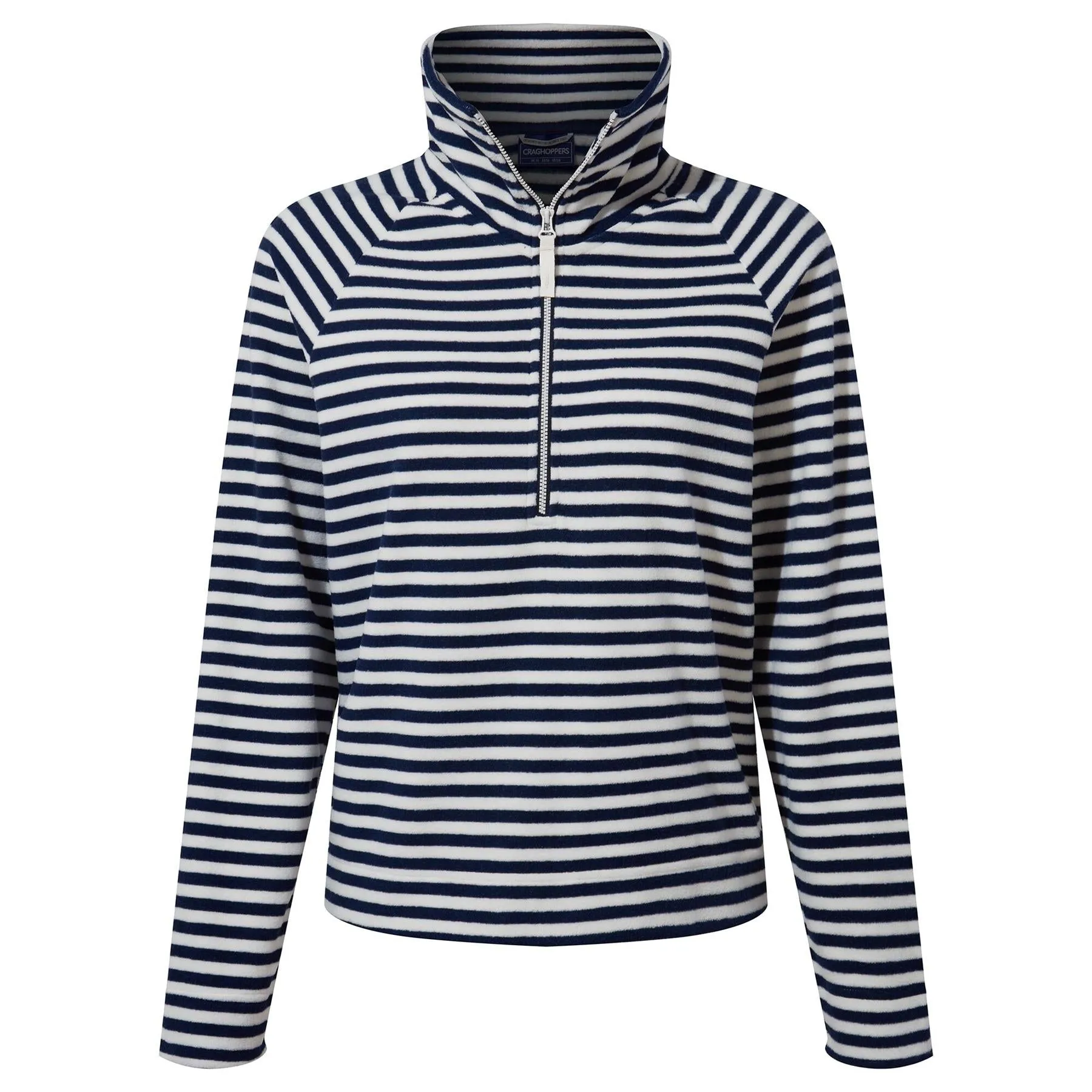 Craghoppers Women's Melina Half Zip Fleece | Blue Navy Stripe