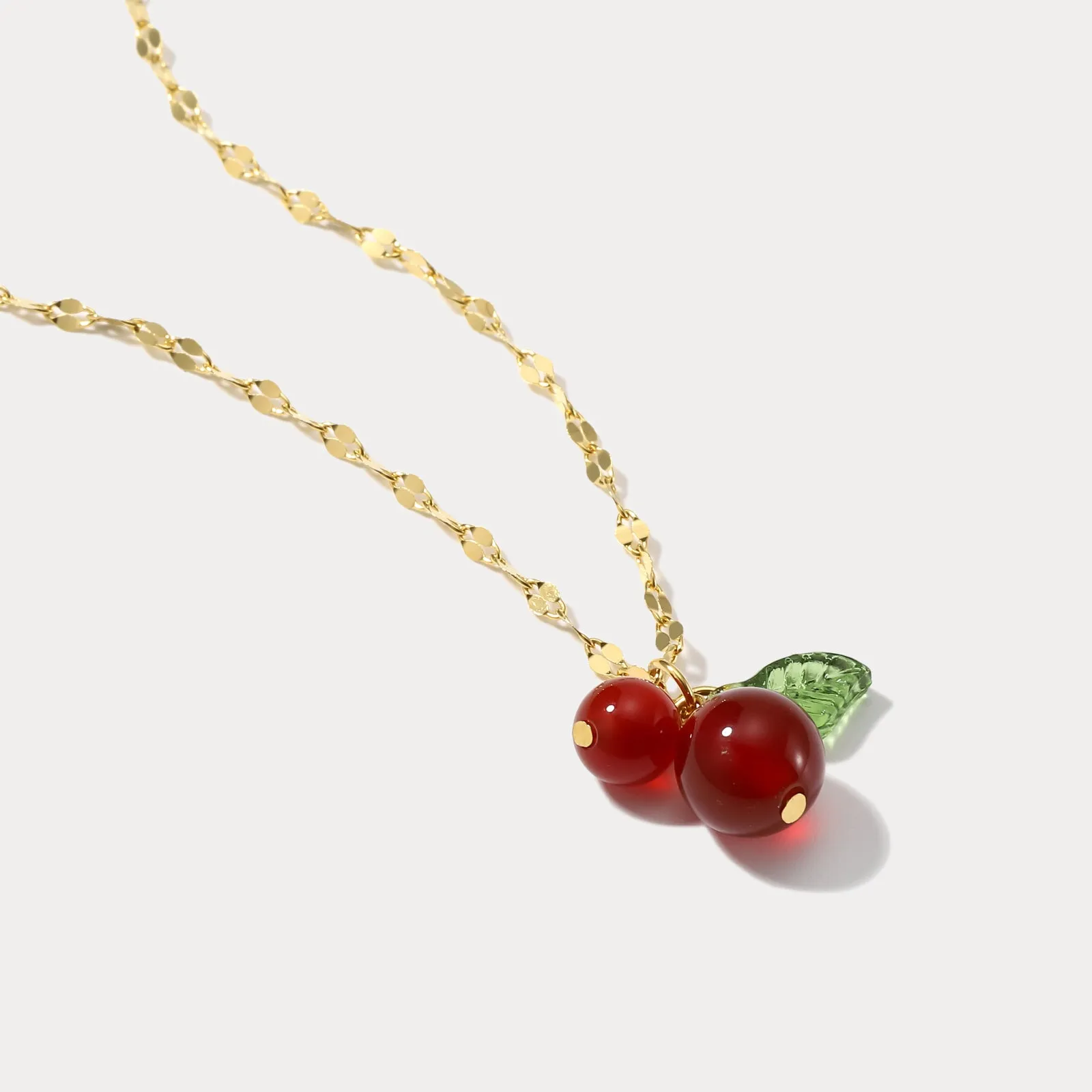 Cranberry Pendant Necklace