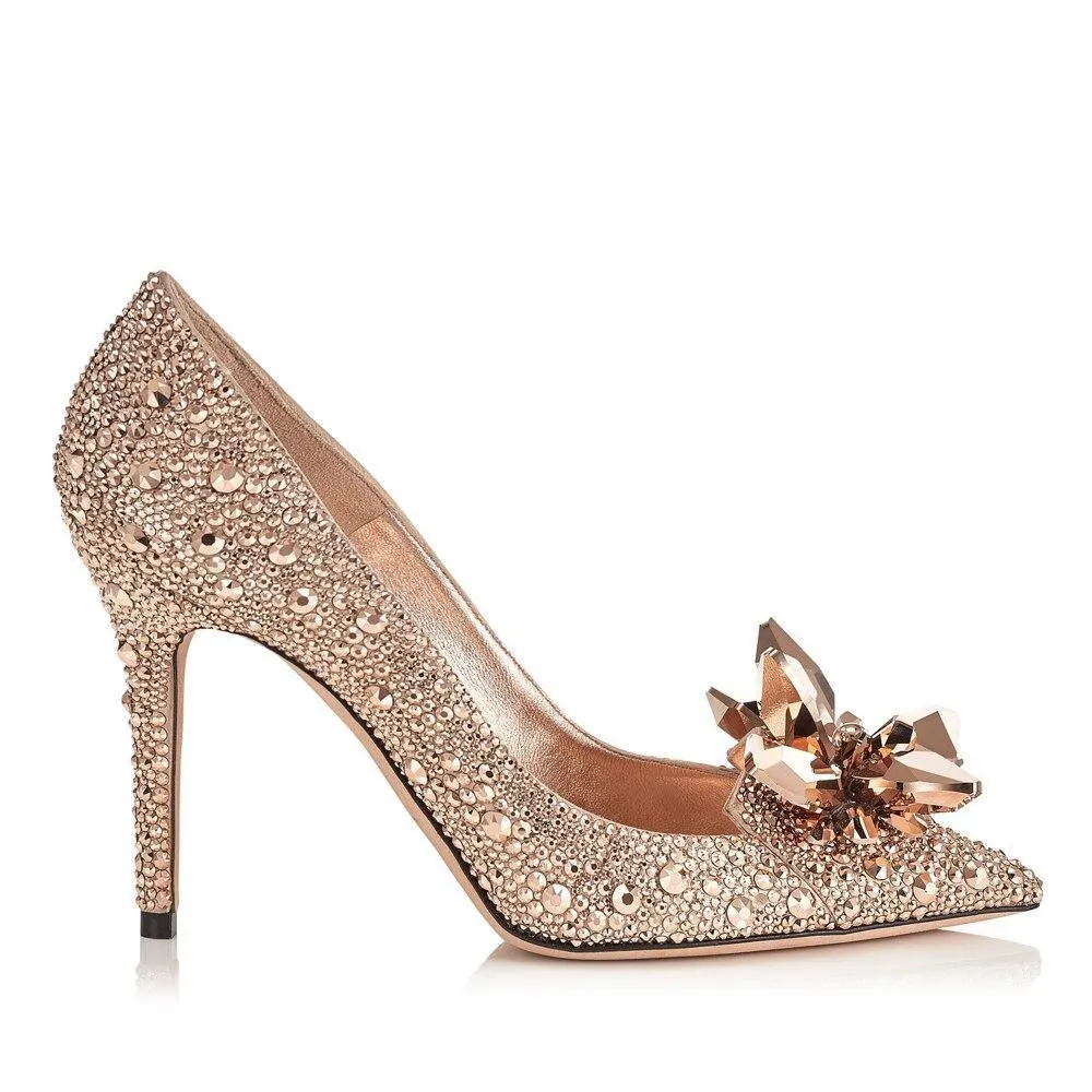 Crystal Rhinestone Wedding Pumps Shoes