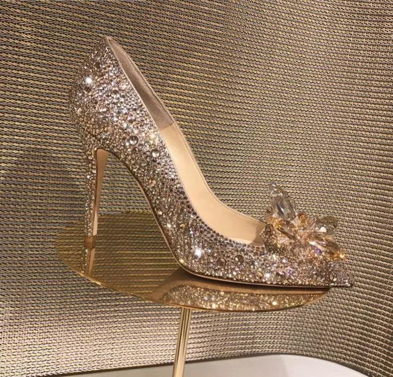 Crystal Rhinestone Wedding Pumps Shoes