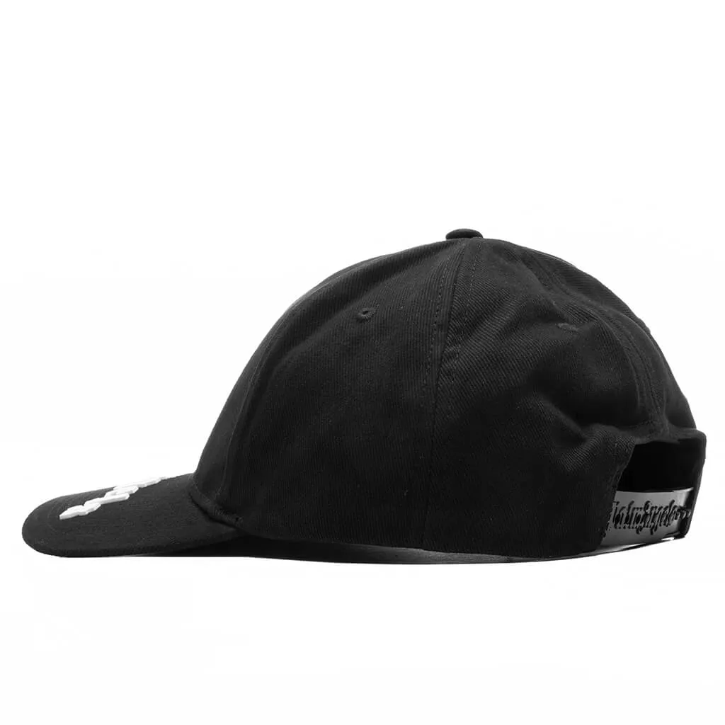 Curved Logo Cap - Black/White